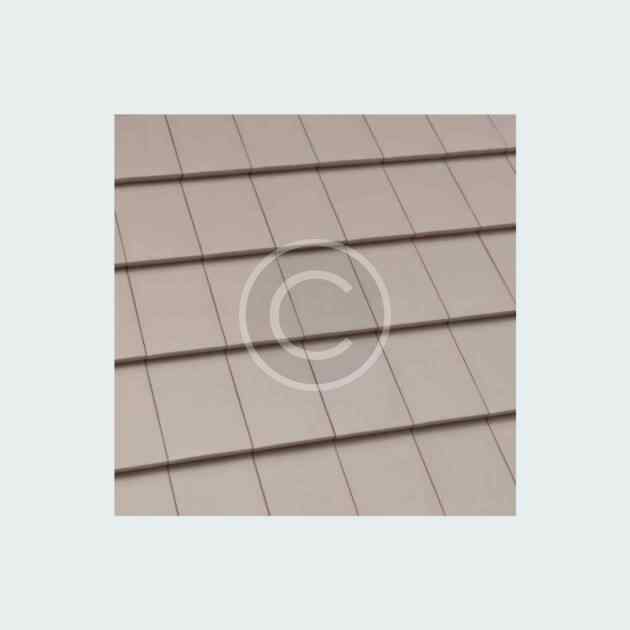 Plain concrete eaves tiles