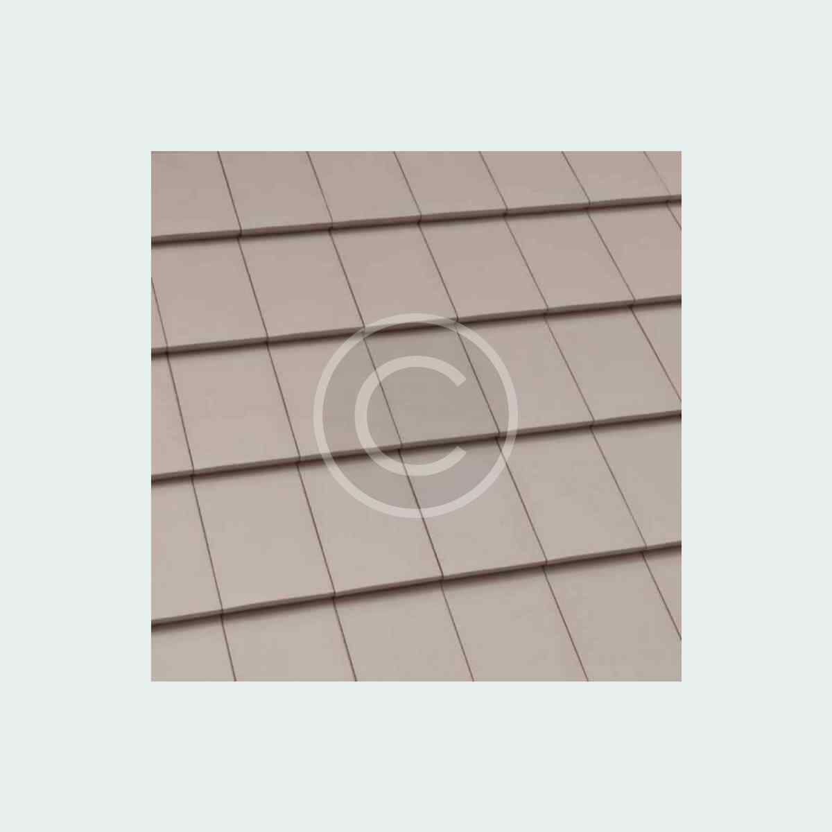 Plain concrete eaves tiles
